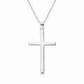 Sterling silver cross necklace with matching silver chain pendant