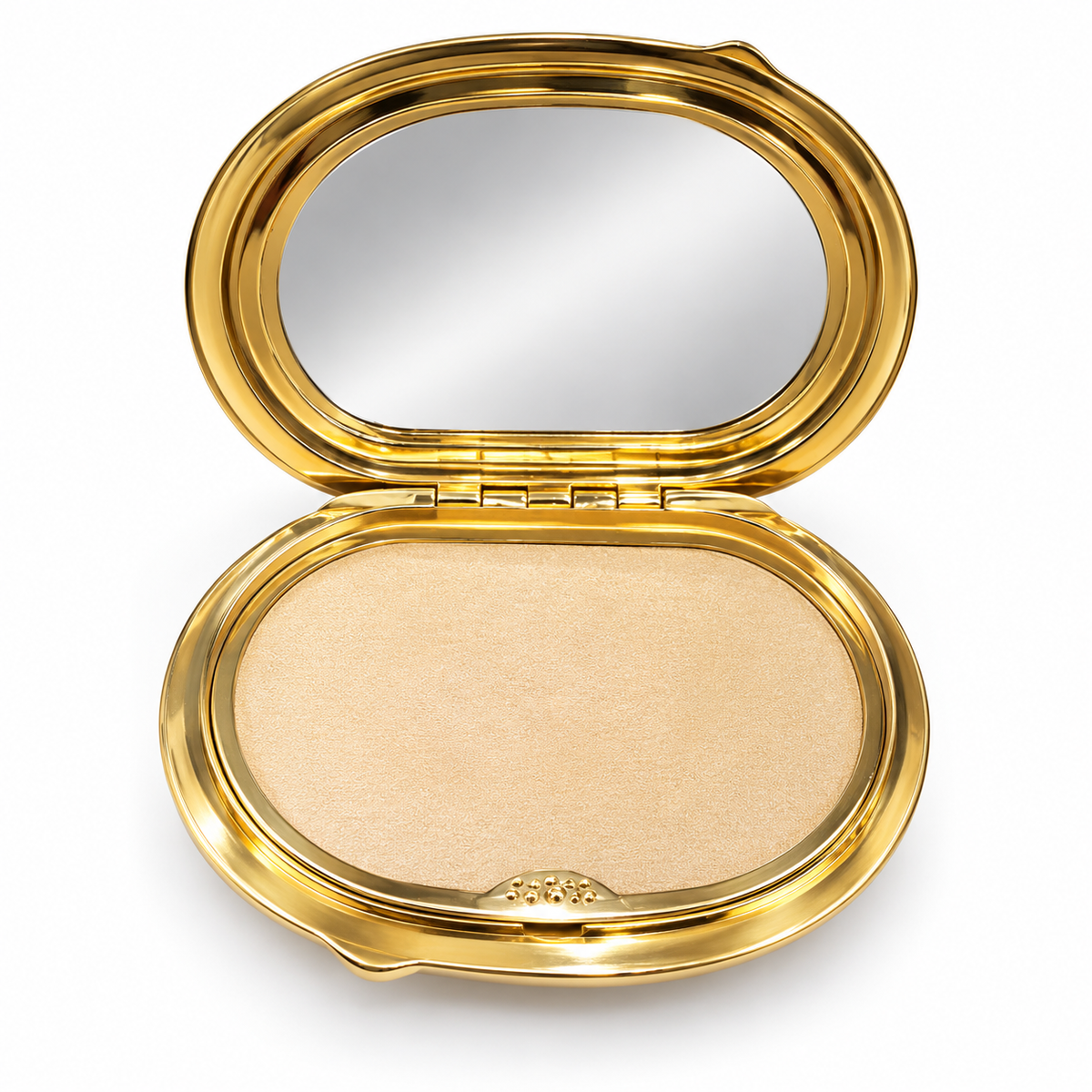 18kt yellow gold powder box