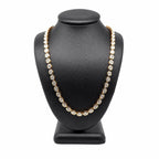 14K Yellow Gold Ruby & Diamond Statement Necklace | Vintage Luxury Chain Necklace