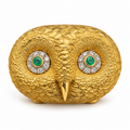 18kt yellow gold powder box