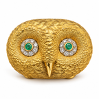 18kt yellow gold powder box