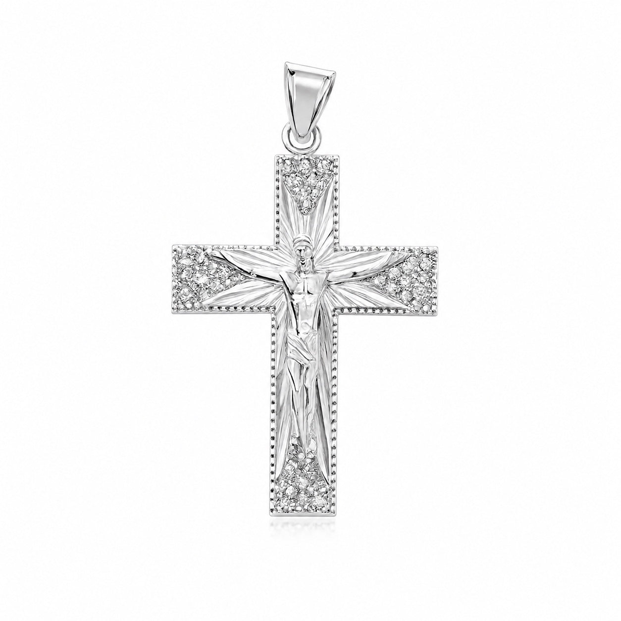Sterling Silver Crucifix Cross Necklace