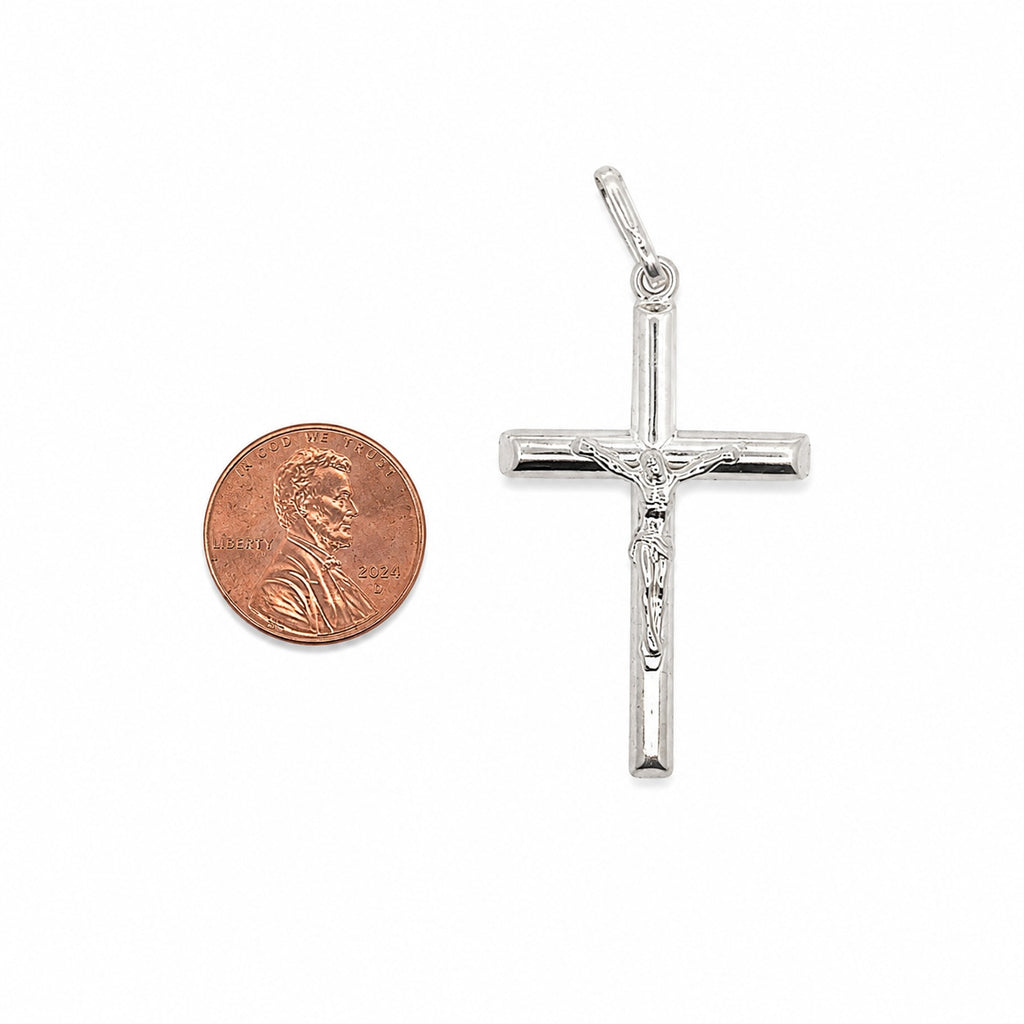 Sterling Silver Crucifix Cross Necklace