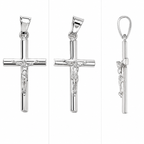 Sterling Silver Crucifix Cross Necklace