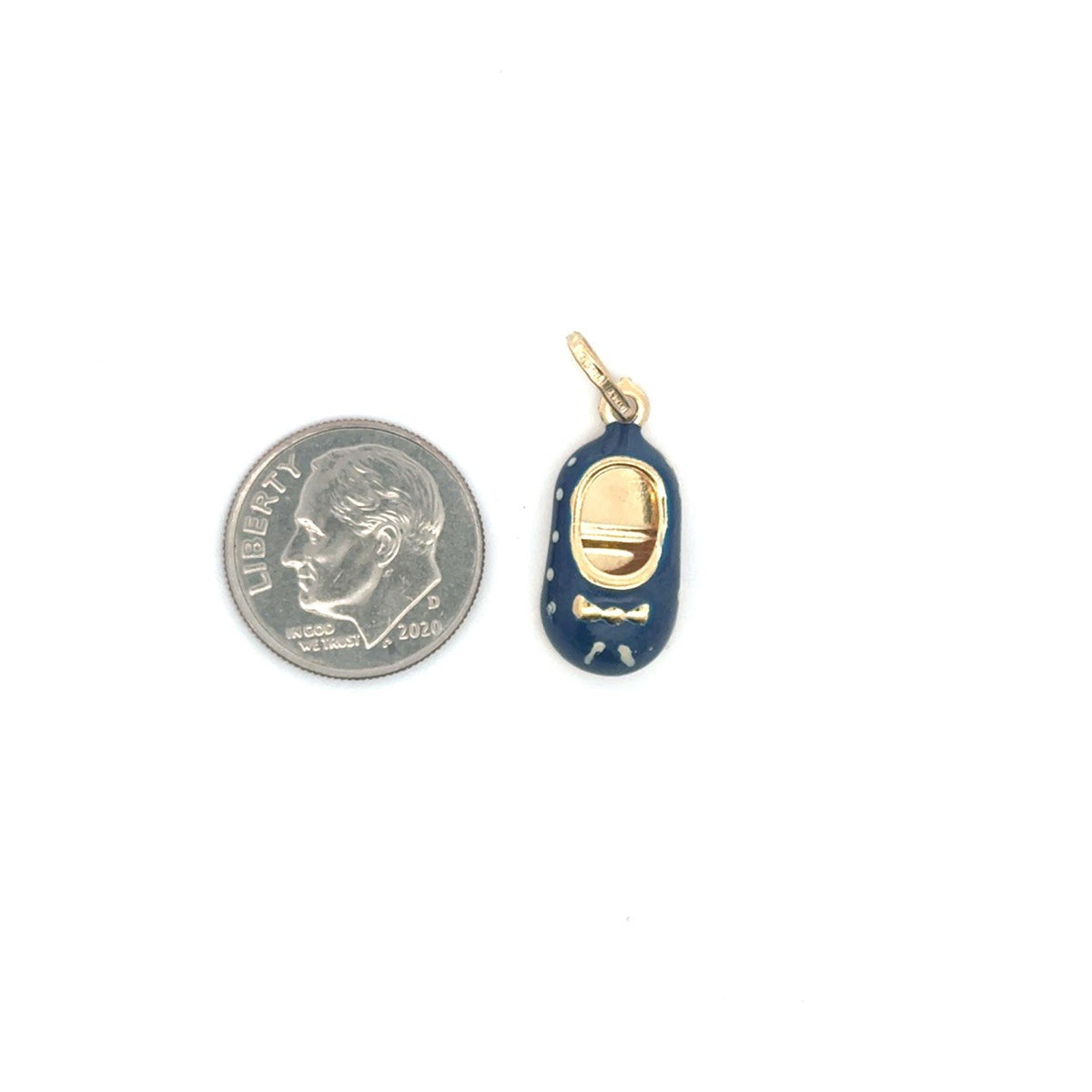 14K Gold Baby Shoe Charm Pendant | Perfect Baby Shower Gift – La Noosha Jewelry