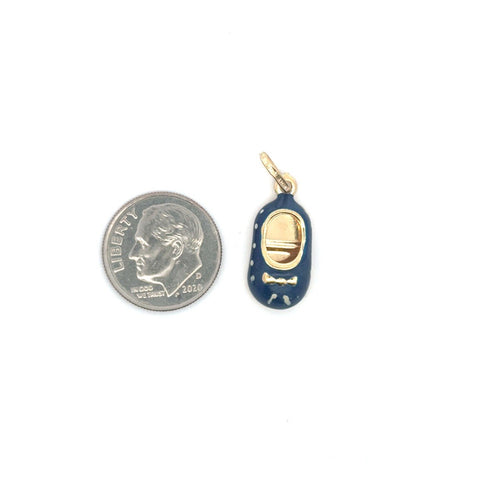 14K Gold Baby Shoe Charm Pendant | Perfect Baby Shower Gift – La Noosha Jewelry