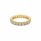 3.75 CTW Round Diamond Eternity Band in 18K Yellow Gold