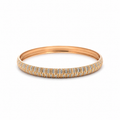 18K rose gold diamond pavé bangle bracelet with elegant fine jewelry design