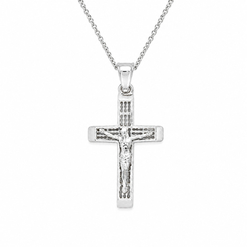 Sterling Silver Cross Necklace for Men & Women