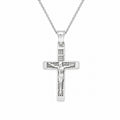 Sterling Silver Cross Necklace for Men & Women