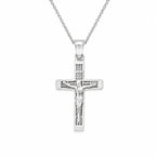 Sterling Silver Cross Necklace for Men & Women