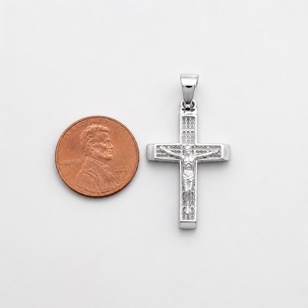 Sterling Silver Cross Necklace for Men & Women