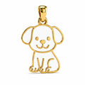 Kids gold necklace with a colorful hot air balloon pendant