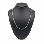 18K White Gold Diamond Tennis Necklace 16 CTW