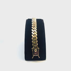 18K Yellow Gold Miami Cuban Link Bracelet | Solid Gold Men’s Luxury Chain Bracelet