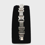 14K White Gold Diamond Link Bracelet