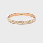 18K Rose Gold Diamond cut Bangle Bracelet